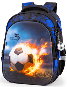 Ортопедичний рюкзак в школу для хлопчика з М'ячемSchool Standard 38х30х18 см для початкової школи (150-40)